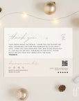 Neutral Modern Boho Christmas Business Thank You Card Canva Template - Trendy Fox Studio