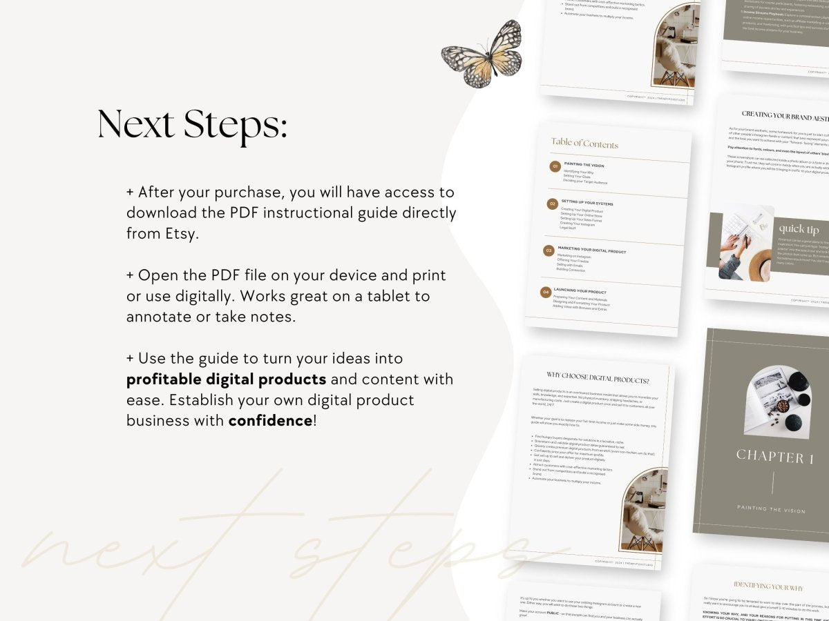 Passive Digital Profits: Guide to Create and Sell Digital Products - Trendy Fox Studio