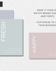 Pastel Candle Label Canva Template, Soft Muted Predesigned Product Label - Trendy Fox Studio