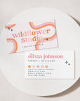 Pastel Rainbow Business Card Canva Template | Lark - Trendy Fox Studio