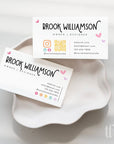 Pastel Rainbow Business Card QR Code Canva Template | Amara - Trendy Fox Studio