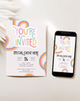 Pastel Rainbow Business Invitation Canva Template | Amara - Trendy Fox Studio