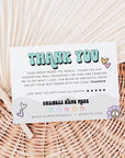Pastel Rainbow Business Thank You Card Canva Template | Bryn - Trendy Fox Studio