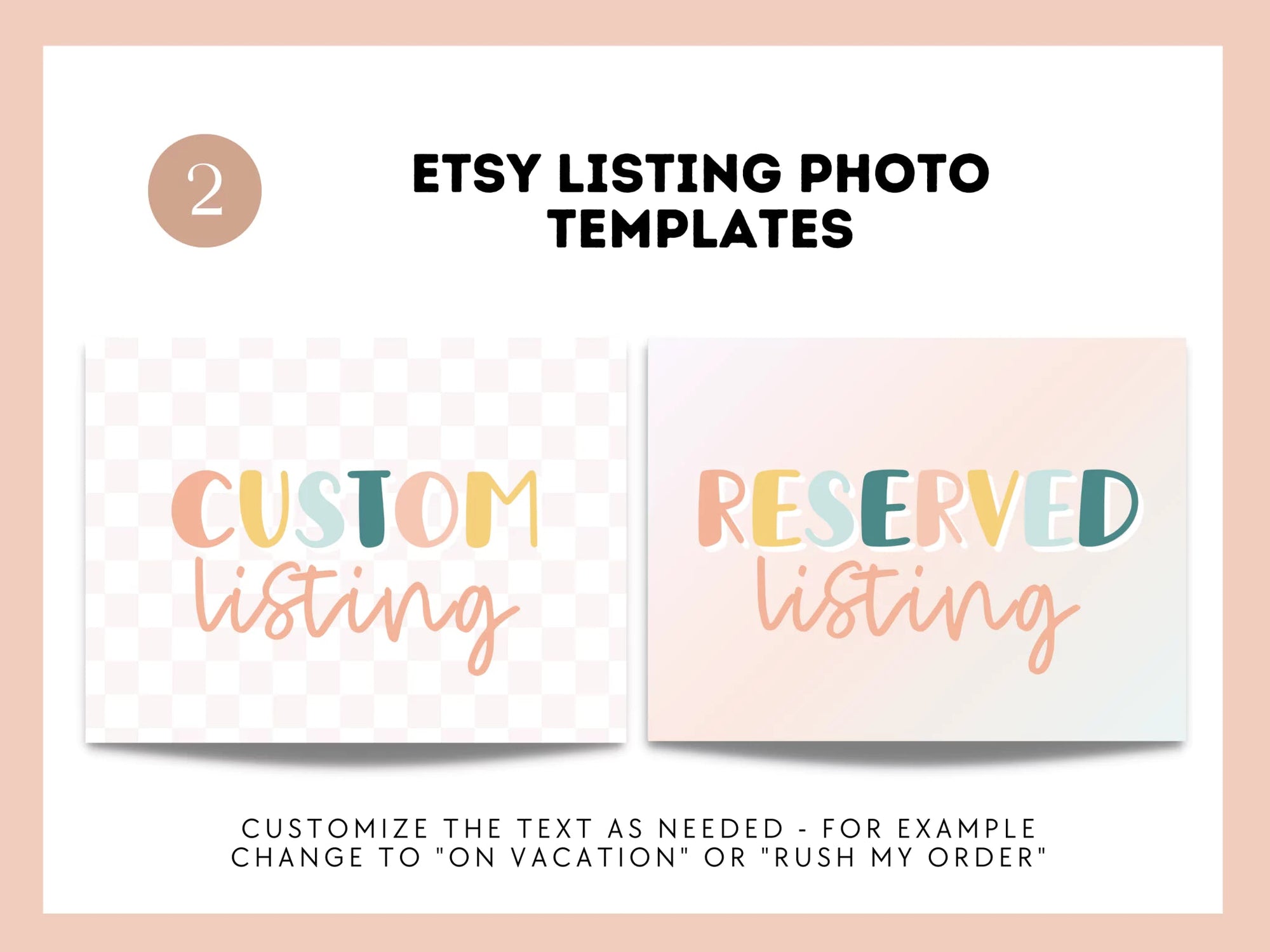 Pastel Rainbow Etsy Shop Kit Canva Template | Etsy Banner, Listing Photos, Icon | Cali - Trendy Fox Studio