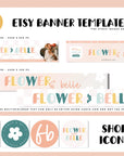 Pastel Rainbow Etsy Shop Kit Canva Template | Etsy Banner, Listing Photos, Icon | Cali - Trendy Fox Studio