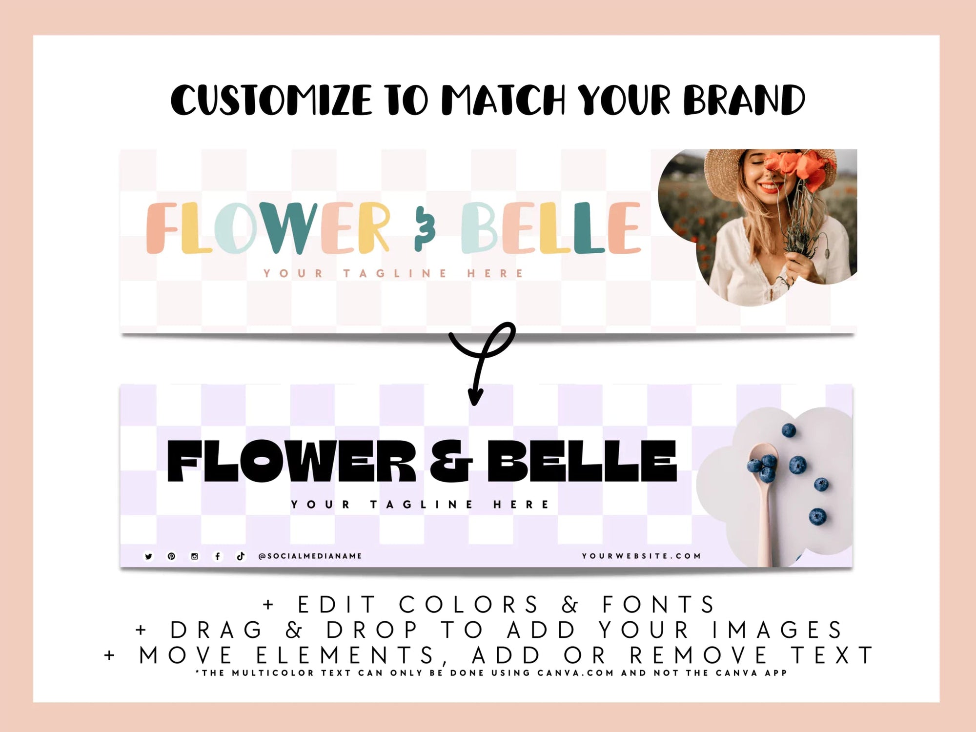 Pastel Rainbow Etsy Shop Kit Canva Template | Etsy Banner, Listing Photos, Icon | Cali - Trendy Fox Studio