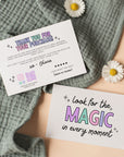 Pastel Retro You Are Magic QR Code Business Thank You Card Canva Template - Trendy Fox Studio