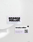 Pastel Y2k Business Card QR Code Canva Template | Becs - Trendy Fox Studio