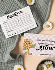 Plant Care Guide Business Thank You Card Canva Template | Dani - Trendy Fox Studio