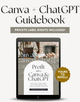 PLR ChatGPT & Canva Guide to Passive Income | Canva eBook Template - Trendy Fox Studio