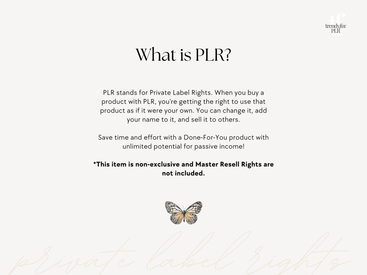 PLR ChatGPT Prompts Manual, Earn Passive Income with Chat GPT | Canva eBook Template - Trendy Fox Studio