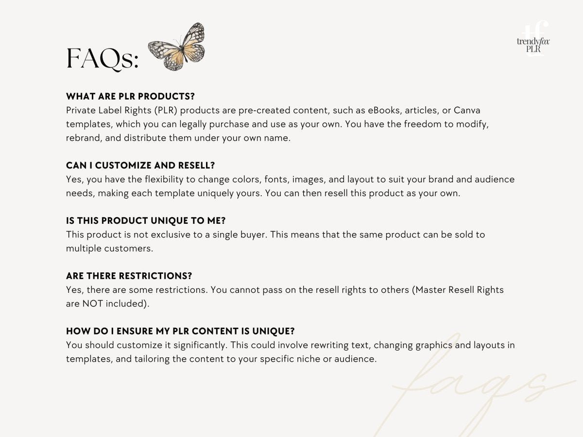 PLR ChatGPT Prompts Manual, Earn Passive Income with Chat GPT | Canva eBook Template - Trendy Fox Studio