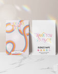 Rainbow Display Backing Card Canva Template | Amara - Trendy Fox Studio