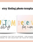 Rainbow Etsy Shop Kit Canva Template | Etsy Banner, Listing Photos, Icon | Bea - Trendy Fox Studio