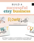 Rainbow Etsy Shop Kit Canva Template | Etsy Banner, Listing Photos, Icon | Bea - Trendy Fox Studio