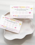 Rainbow Loyalty Discount Card, Customer Rewards Stamp or Punch Card Canva Template | Amara - Trendy Fox Studio