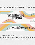 Rainbow Retro Etsy Shop Kit Canva Template | Etsy Banner, Listing Photos, Icon | Dani - Trendy Fox Studio