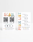 Rainbow Retro Price List & Scan to Pay Sign Canva Template | Amy - Trendy Fox Studio