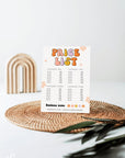 Rainbow Retro Price List & Scan to Pay Sign Canva Template | Birdie - Trendy Fox Studio