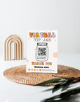 Rainbow Retro Virtual Tip Jar Sign Canva Template | Birdie - Trendy Fox Studio