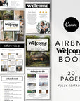 Retro Airbnb Welcome Guide, Editable House Manual, Host Guidebook Printable, VRBO Vacation Rental Book | Dani - Trendy Fox Studio