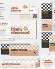 Retro Candle Branding Kit Canva Template | Pixie - Trendy Fox Studio