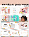 Retro Etsy Shop Branding Kit Canva Template | Etsy Banner, Listing Photos, Icon | Dani - Trendy Fox Studio