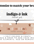 Retro Etsy Shop Branding Kit Canva Template | Etsy Banner, Listing Photos, Icon | Dani - Trendy Fox Studio