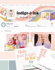 Retro Etsy Shop Branding Kit Canva Template | Etsy Banner, Listing Photos, Icon | Dani - Trendy Fox Studio