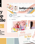 Retro Etsy Shop Branding Kit Canva Template | Etsy Banner, Listing Photos, Icon | Dani - Trendy Fox Studio
