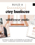 Retro Etsy Shop Branding Kit Canva Template | Etsy Banner, Listing Photos, Icon | Pixie - Trendy Fox Studio
