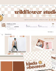 Retro Etsy Shop Branding Kit Canva Template | Etsy Banner, Listing Photos, Icon | Pixie - Trendy Fox Studio