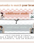 Retro Etsy Shop Branding Kit Canva Template | Etsy Banner, Listing Photos, Icon | Pixie - Trendy Fox Studio