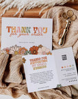Retro Groovy 70s Style Business Thank You Card Canva Template | Sol - Trendy Fox Studio