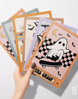 Retro Halloween Tarot-Inspired Business Thank You Card Editable Canva Template | Halloween Printable - Trendy Fox Studio