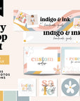 Retro Pastel Etsy Shop Kit Canva Template | Etsy Banner, Listing Photos, Icon | Dani - Trendy Fox Studio