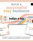 Retro Pastel Etsy Shop Kit Canva Template | Etsy Banner, Listing Photos, Icon | Dani - Trendy Fox Studio