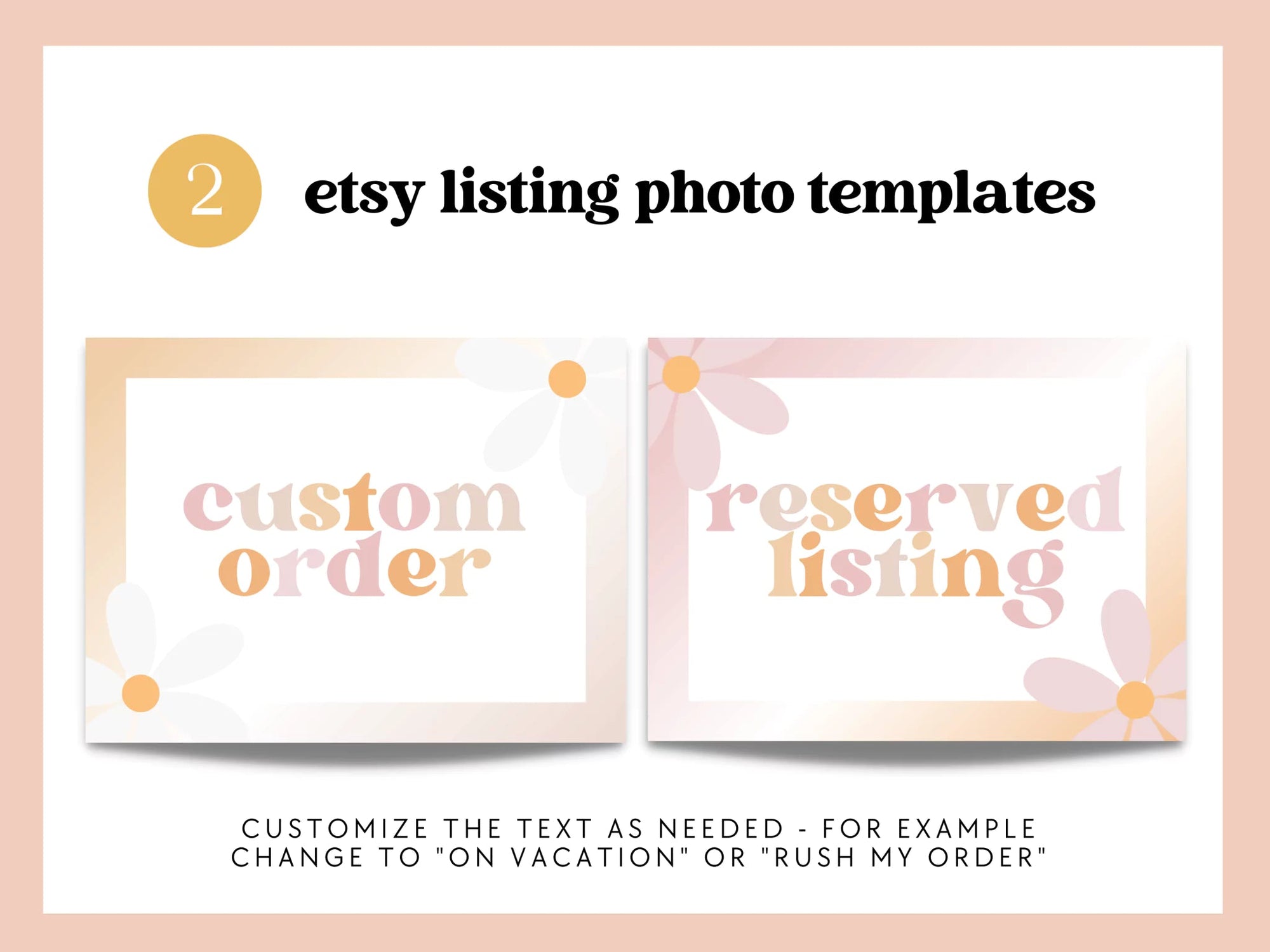 Retro Pastel Etsy Shop Kit Canva Template | Etsy Banner, Listing Photos, Icon | Ruby - Trendy Fox Studio