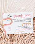Retro Pastel Pink Business Thank You Card Canva Template | Lark - Trendy Fox Studio