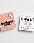 Retro Snap and Share Social Media Card Canva Template | Pixie - Trendy Fox Studio