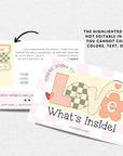 Retro Valentine's Day Business Thank You Card Canva Template | Bryn - Trendy Fox Studio