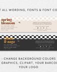Soap Bar Wrap Label Canva Template | Pixie - Trendy Fox Studio