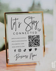 Social Media Connect With Us Sign Canva Template | Dusk - Trendy Fox Studio
