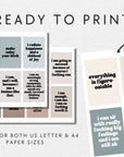Sweary Affirmation Cards, NSFW Bada$$ Affirmation Printable Card Deck Part 1 - Trendy Fox Studio