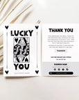 Trendy Playing Card Business Thank You Card Canva Template - Trendy Fox Studio