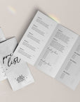 Tri-Fold Price List, Brochure Rack Card Price Menu, Canva Template | Cinna - Trendy Fox Studio