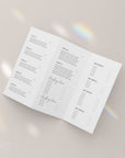 Tri-Fold Price List, Brochure Rack Card Price Menu, Canva Template | Cinna - Trendy Fox Studio