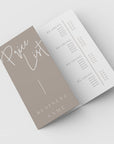 Tri-Fold Price List, Brochure Rack Card Price Menu, Canva Template | Skye - Trendy Fox Studio