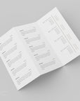 Tri-Fold Price List, Brochure Rack Card Price Menu, Canva Template | Skye - Trendy Fox Studio
