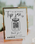 Virtual Tip Jar Sign Canva Template | Gwen - Trendy Fox Studio